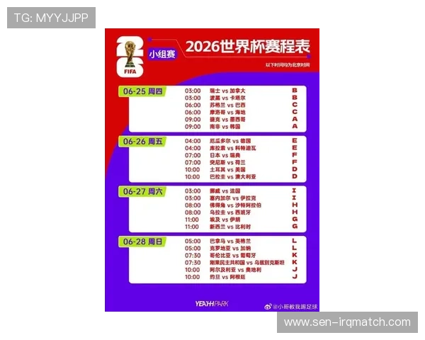 2026年美加墨世界杯赛程安排全景解析,赛事日程安排及重要比赛预告 2026年美加墨世界杯赛程安排全景解析,赛事日程安排及重要比赛预告